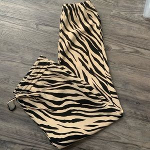 Express zebra high rise ankle